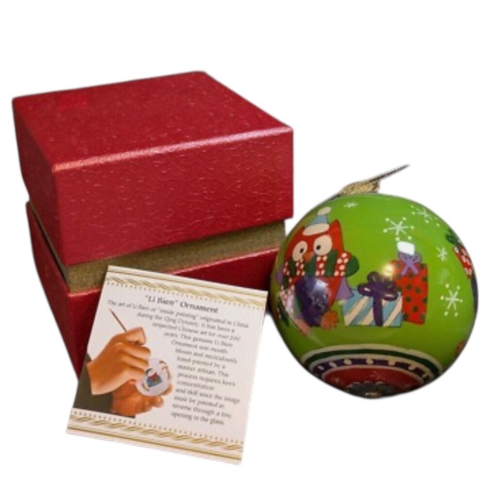Pier 1 Li Bien 2014 Boxed Vintage Collectors Owl Ornament